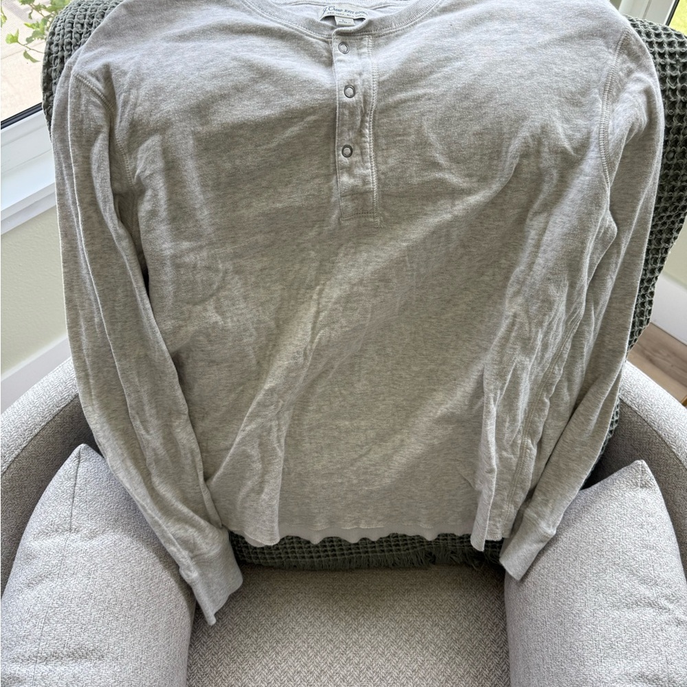 J. Crew Gray Long Sleeve Tee